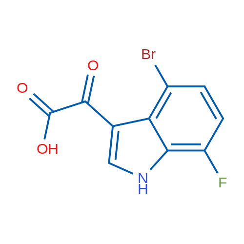 2-(4-Bromo-7-fluoro-1H-indol-3-yl)-2-oxoacetic acid 250mg