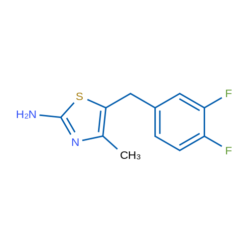 5-(3,4-Difluorobenzyl)-4-methylthiazol-2-amine 1g