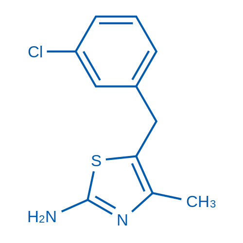 5-[(3-Chlorophenyl)methyl]-4-methyl-1,3-thiazol-2-amine 1g