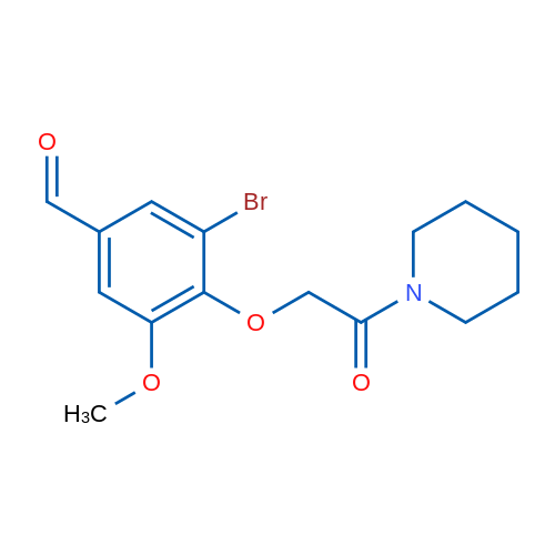 3-Bromo-5-methoxy-4-(2-oxo-2-(piperidin-1-yl)ethoxy)benzaldehyde 5g
