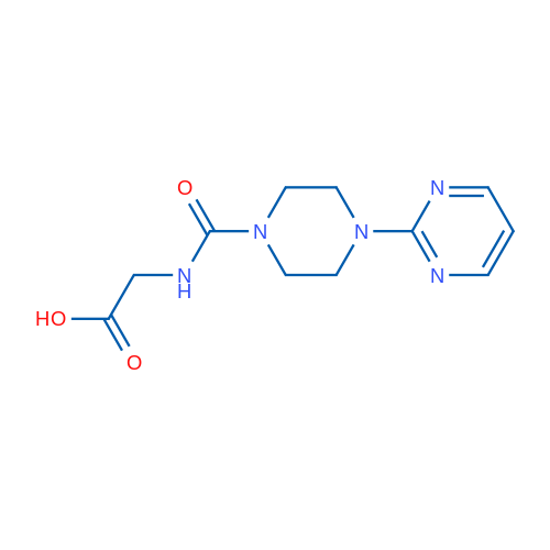 2-(4-(Pyrimidin-2-yl)piperazine-1-carboxamido)acetic acid 5g