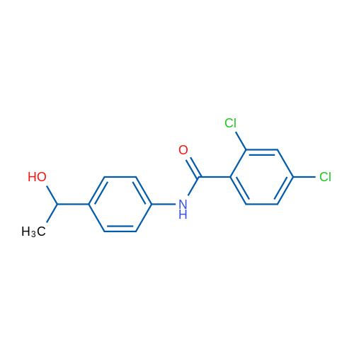 2,4-Dichloro-N-(4-(1-hydroxyethyl)phenyl)benzamide 1g