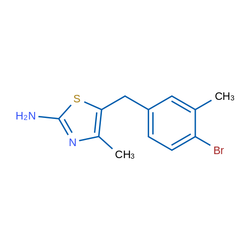5-(4-Bromo-3-methylbenzyl)-4-methylthiazol-2-amine 1g