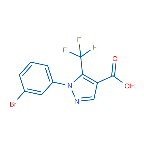 1-(3-Bromophenyl)-5-(trifluoromethyl)-1H-pyrazole-4-carboxylic acid 5g