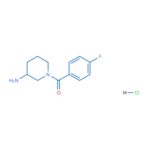 (3-Aminopiperidin-1-yl)(4-fluorophenyl)methanone hydrochloride 250mg