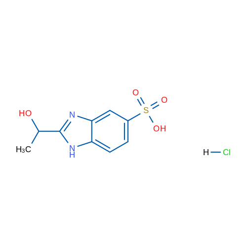2-(1-Hydroxyethyl)-1H-benzo[d]imidazole-5-sulfonic acid hydrochloride 1g