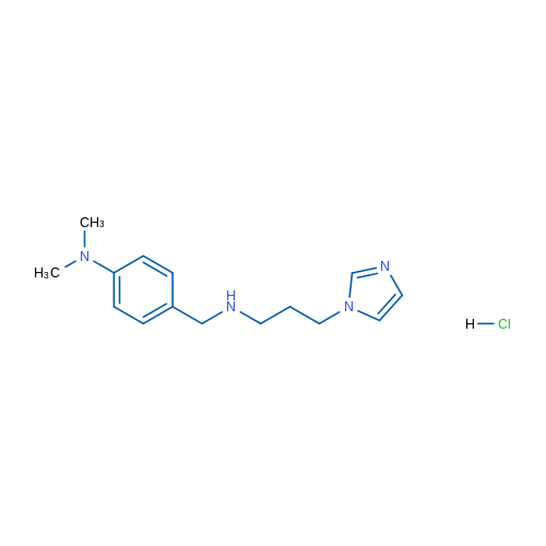 4-(((3-(1H-Imidazol-1-yl)propyl)amino)methyl)-N,N-dimethylaniline hydrochloride 5g