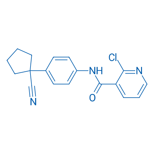 2-Chloro-N-(4-(1-cyanocyclopentyl)phenyl)nicotinamide 250mg