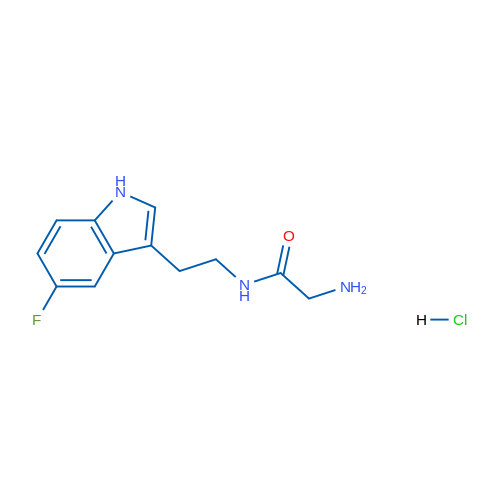2-Amino-N-(2-(5-fluoro-1H-indol-3-yl)ethyl)acetamide hydrochloride 5g