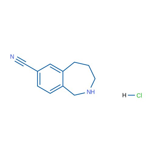 2,3,4,5-Tetrahydro-1H-benzo[c]azepine-7-carbonitrile hydrochloride 250mg