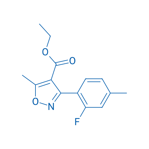 3-(2-Fluoro-4-methyl-phenyl)-5-methyl-isoxazole-4-carboxylic acid ethyl ester 1g