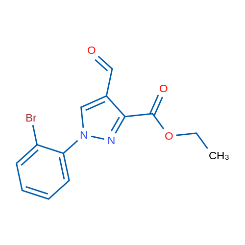 Ethyl 1-(2-bromophenyl)-4-formyl-1H-pyrazole-3-carboxylate 1g