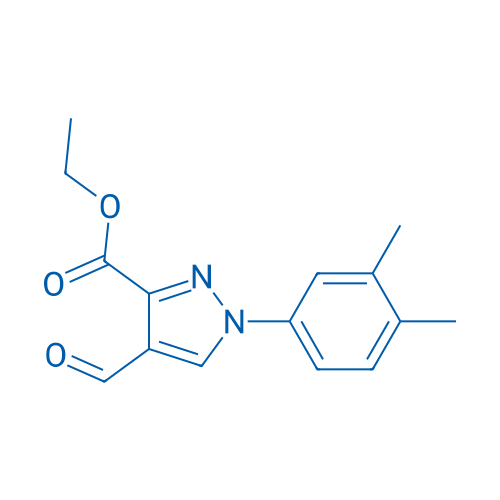 Ethyl 1-(3,4-dimethylphenyl)-4-formyl-1H-pyrazole-3-carboxylate 1g