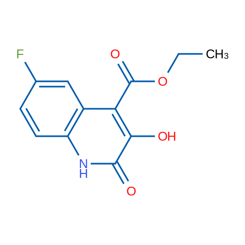 Ethyl 6-fluoro-3-hydroxy-2-oxo-1,2-dihydroquinoline-4-carboxylate 1g