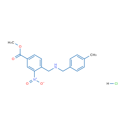 Methyl 4-(((4-methylbenzyl)amino)methyl)-3-nitrobenzoate hydrochloride 1g
