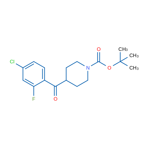 tert-Butyl 4-(4-chloro-2-fluorobenzoyl)piperidine-1-carboxylate 1g