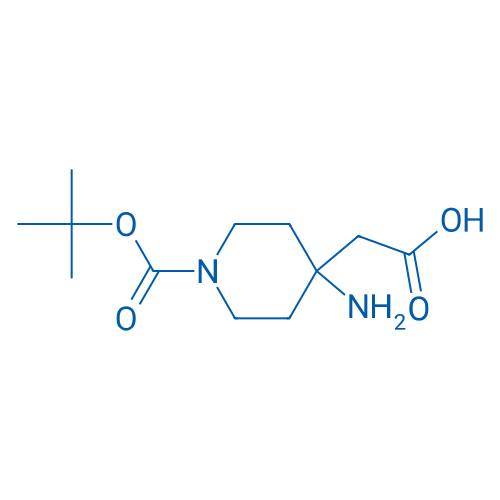 2-(4-Amino-1-(tert-butoxycarbonyl)piperidin-4-yl)acetic acid 250mg