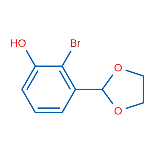 2-Bromo-3-(1,3-dioxolan-2-yl)phenol 1g