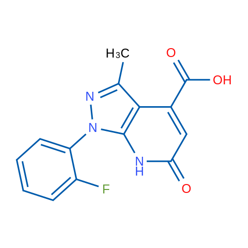 1-(2-Fluorophenyl)-3-methyl-6-oxo-6,7-dihydro-1H-pyrazolo[3,4-b]pyridine-4-carboxylic acid 1g