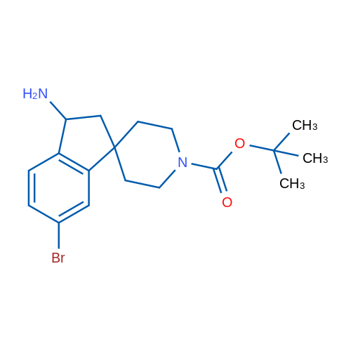 tert-Butyl 3-amino-6-bromo-2,3-dihydrospiro[indene-1,4'-piperidine]-1'-carboxylate 1g