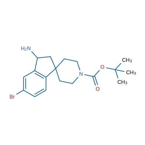 tert-Butyl 3-amino-5-bromo-2,3-dihydrospiro[indene-1,4'-piperidine]-1'-carboxylate 1g