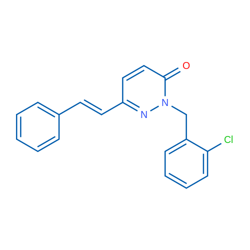 2-[(2-Chlorophenyl)methyl]-6-[(E)-2-phenylethenyl]-2,3-dihydropyridazin-3-one 1g