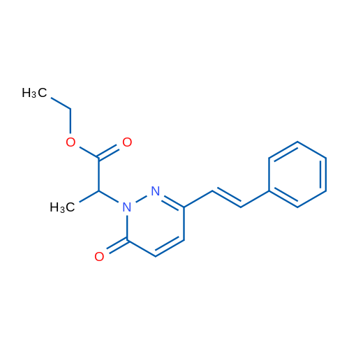 Ethyl 2-{6-oxo-3-[(E)-2-phenylethenyl]-1,6-dihydropyridazin-1-yl}propanoate 1g