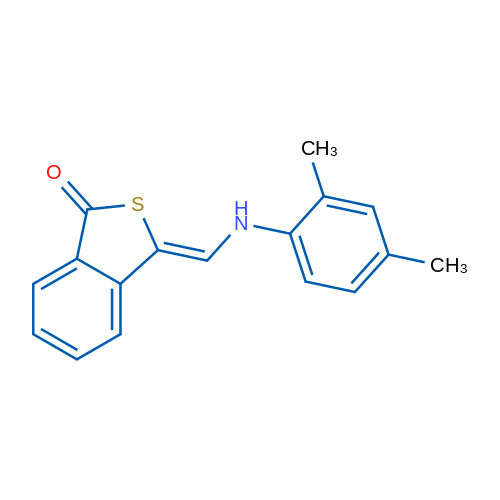 (3Z)-3-{[(2,4-dimethylphenyl)amino]methylidene}-1,3-dihydro-2-benzothiophen-1-one 1g