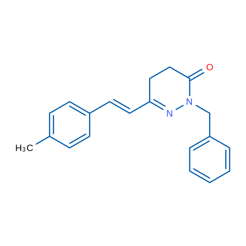 2-Benzyl-6-[(E)-2-(4-methylphenyl)ethenyl]-2,3,4,5-tetrahydropyridazin-3-one 1g