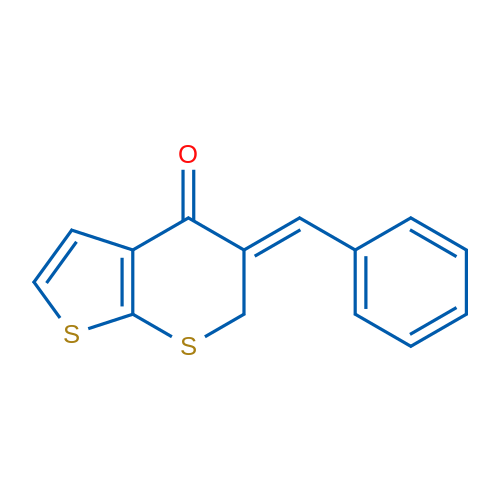 (5Z)-5-(Phenylmethylidene)-4H,5H,6H-thieno[2,3-b]thiopyran-4-one 1g