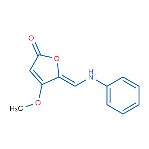 (5Z)-4-Methoxy-5-[(phenylamino)methylidene]-2,5-dihydrofuran-2-one 1g