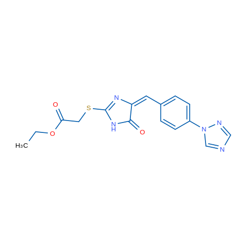 Ethyl 2-{[(4E)-5-oxo-4-{[4-(1H-1,2,4-triazol-1-yl)phenyl]methylidene}-4,5-dihydro-1H-imidazol-2-yl]sulfanyl}acetate 1g