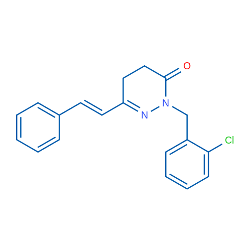 2-[(2-Chlorophenyl)methyl]-6-[(E)-2-phenylethenyl]-2,3,4,5-tetrahydropyridazin-3-one 1g