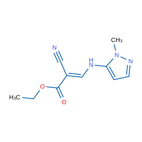Ethyl (2E)-2-cyano-3-[(1-methyl-1H-pyrazol-5-yl)amino]prop-2-enoate 1g