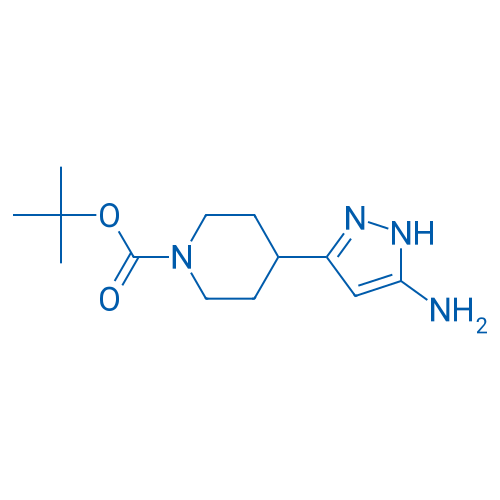tert-Butyl 4-(5-amino-1H-pyrazol-3-yl)piperidine-1-carboxylate 250mg
