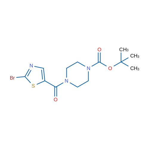 tert-Butyl 4-(2-bromothiazole-5-carbonyl)piperazine-1-carboxylate 1g