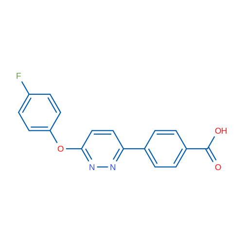 4-[6-(4-FLuorophenoxy)pyridazin-3-yl]benzoic acid 1g