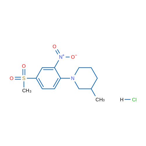 3-Methyl-1-(4-(methylsulfonyl)-2-nitrophenyl)piperidine hydrochloride 5g