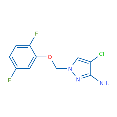 4-Chloro-1-((2,5-difluorophenoxy)methyl)-1H-pyrazol-3-amine 5g