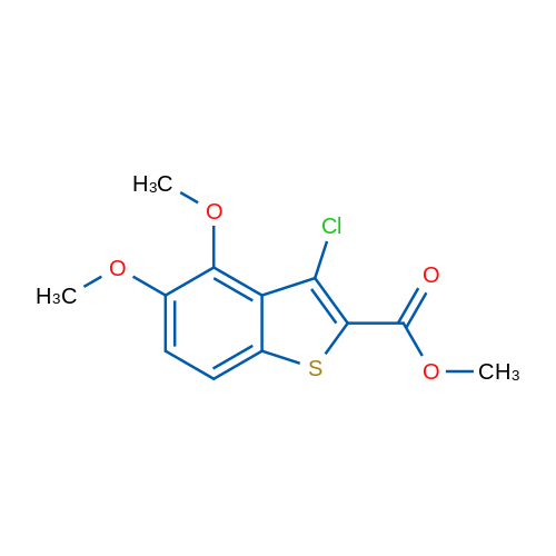 Methyl 3-chloro-4,5-dimethoxybenzo[b]thiophene-2-carboxylate 1g