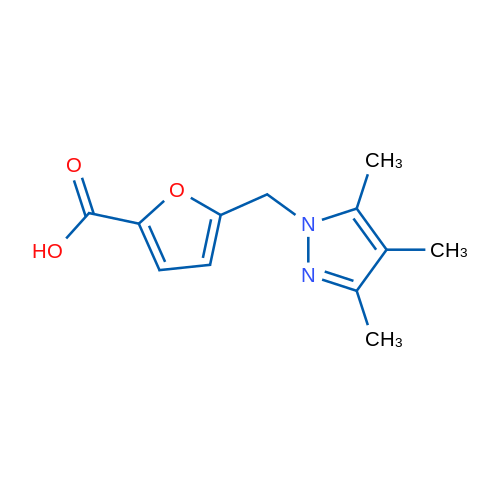 5-((3,4,5-Trimethyl-1H-pyrazol-1-yl)methyl)furan-2-carboxylic acid 5g