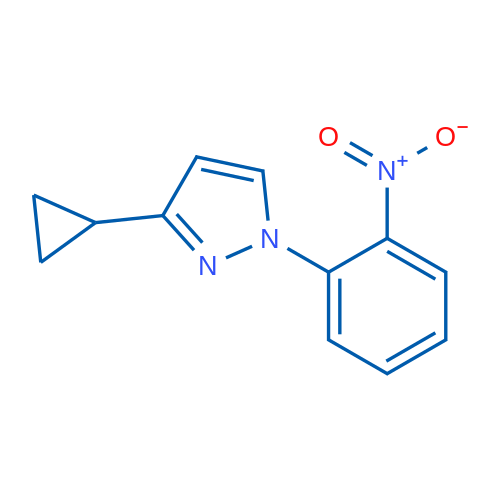 3-Cyclopropyl-1-(2-nitrophenyl)-1H-pyrazole 1g