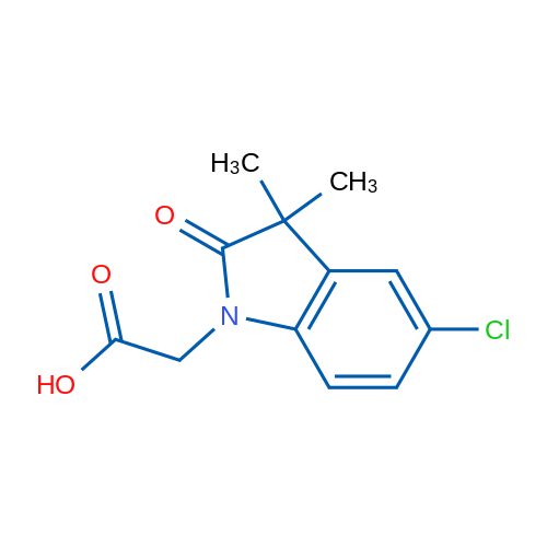 2-(5-Chloro-3,3-dimethyl-2-oxoindolin-1-yl)acetic acid 1g