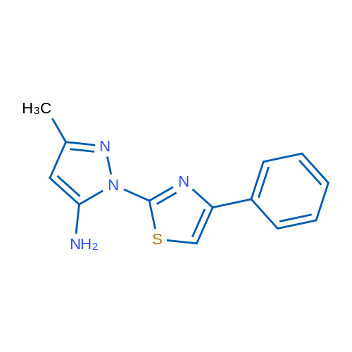 3-methyl-1-(4-phenyl-1,3-thiazol-2-yl)-1H-pyrazol-5-amine 250mg