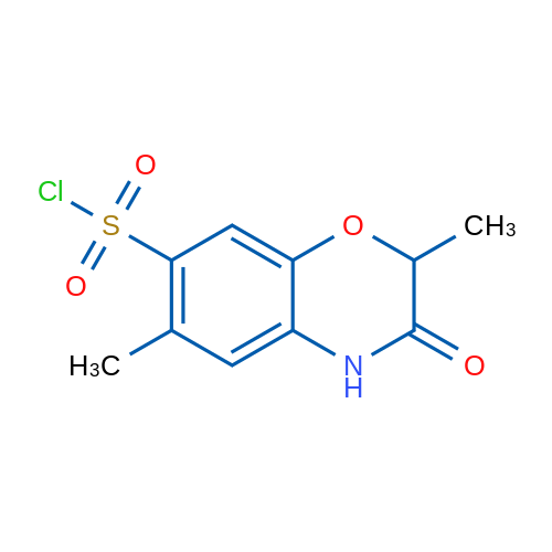 2,6-Dimethyl-3-oxo-3,4-dihydro-2H-benzo[b][1,4]oxazine-7-sulfonyl chloride 1g
