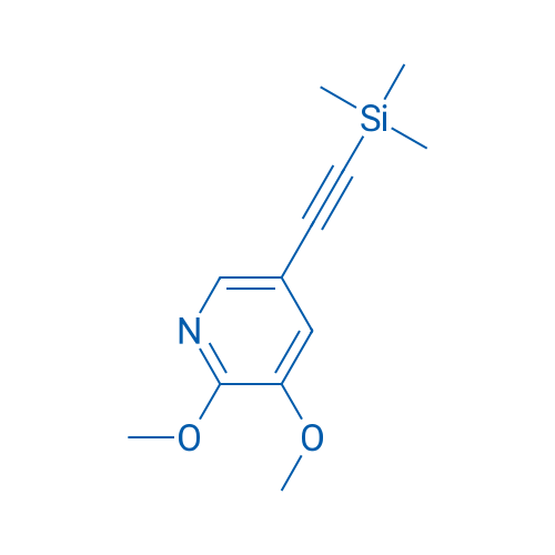 2,3-Dimethoxy-5-((trimethylsilyl)ethynyl)pyridine 250mg