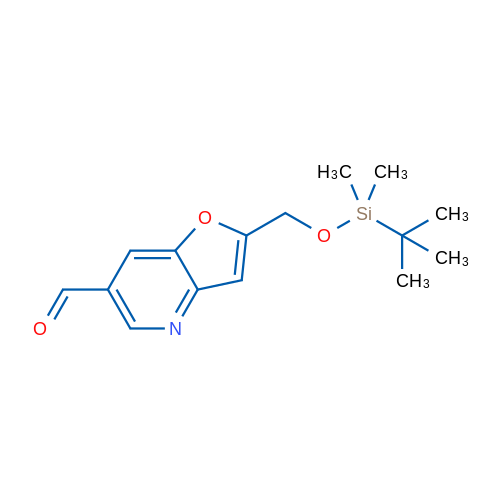 2-(((tert-Butyldimethylsilyl)oxy)methyl)furo[3,2-b]pyridine-6-carbaldehyde 1g