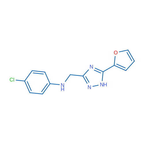 4-Chloro-N-((5-(furan-2-yl)-1H-1,2,4-triazol-3-yl)methyl)aniline 1g