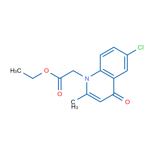 Ethyl 2-(6-chloro-2-methyl-4-oxoquinolin-1(4H)-yl)acetate 1g