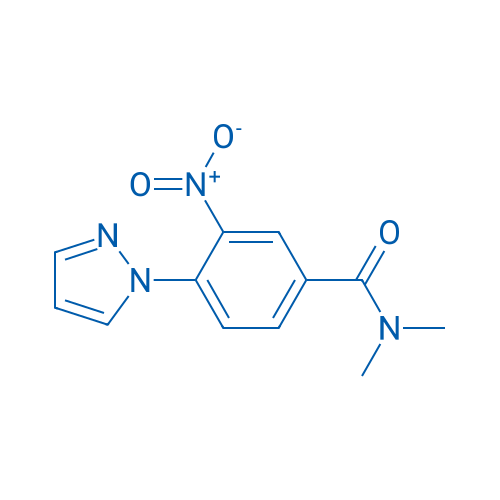 N,N-Dimethyl-3-nitro-4-(1H-pyrazol-1-yl)benzamide 1g